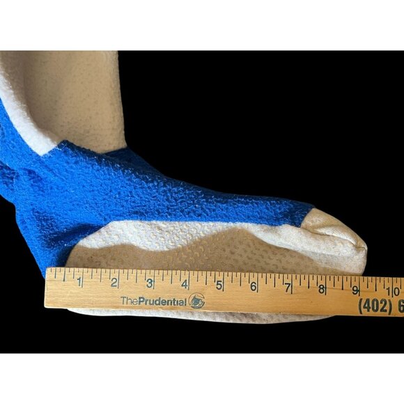 Disney Aladdin 1992 Fleece Pajamas Sleeper Suit Blue Kids 12 Footsie Genie Read* - Picture 10 of 13